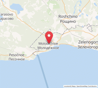 Map of Molodezhnoye, St.-Petersburg