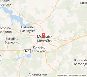 Map of Mojaïsk, Moscow Oblast