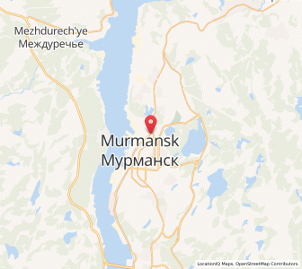 Carte : Mourmansk, Oblast de Mourmansk