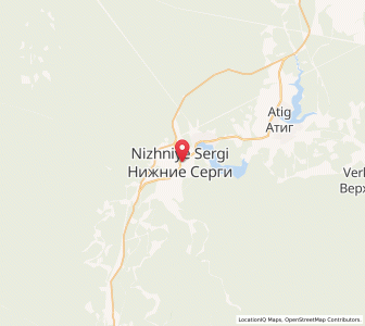 Map of Nijnie Sergui, Sverdlovsk Oblast
