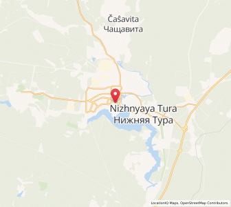 Map of Nijniaïa Toura, Sverdlovsk Oblast