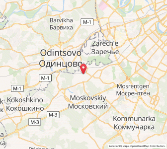 Map of Novo-Peredelkino, Moscow