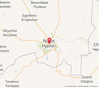 Map of Nourlat, Tatarstan Republic