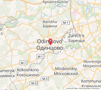Map of Odintsovo, Moscow Oblast