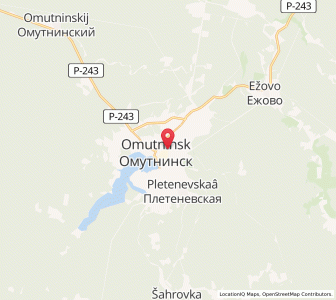 Map of Omoutninsk, Kirov Oblast