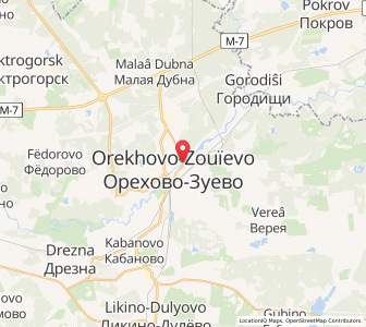 Map of Orekhovo-Zouïevo, Moscow Oblast
