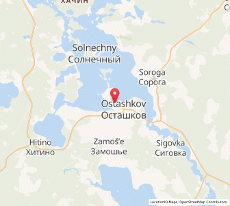 Map of Ostachkov, Tver Oblast