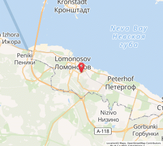 Map of Petrodvorets, St.-Petersburg
