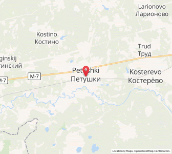 Map of Petouchki, Vladimir Oblast