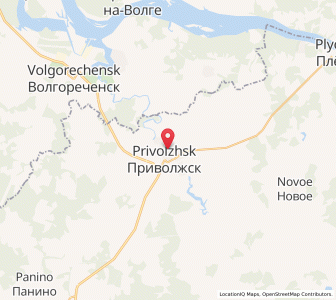 Map of Privoljsk, Ivanovo Oblast