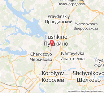 Map of Pouchkino, Moscow Oblast