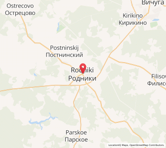Map of Rodniki, Ivanovo Oblast
