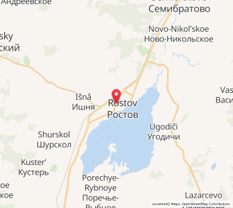 Map of Rostov Veliki, Yaroslavl Oblast