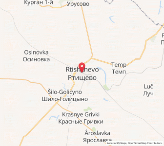 Map of Rtichtchevo, Saratov Oblast