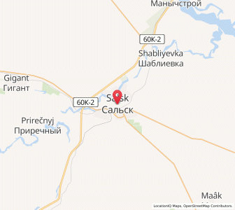 Map of Sal’sk, Rostov