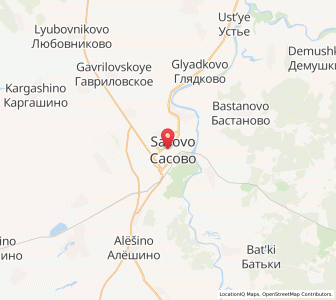 Map of Sassovo, Ryazan Oblast