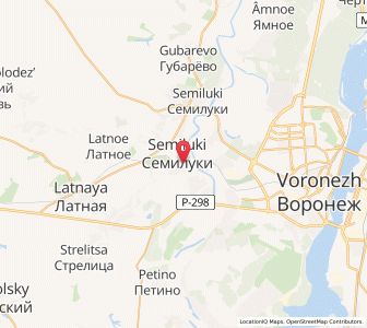 Map of Semilouki, Voronezh Oblast
