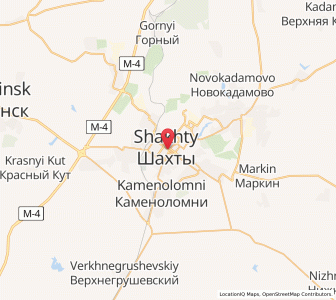 Map of Chakhty, Rostov