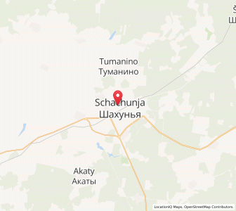 Map of Shakhun’ya, Nizhny Novgorod Oblast