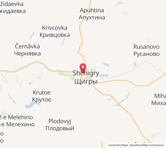 Map of Chtchigry, Kursk Oblast
