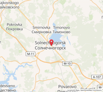 Map of Solnetchnogorsk, Moscow Oblast