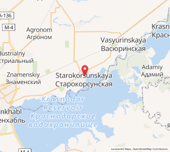 Map of Starokorsunskaya, Krasnodar Krai