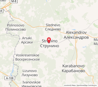 Map of Strounino, Vladimir Oblast