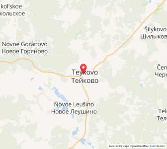 Map of Teïkovo, Ivanovo Oblast