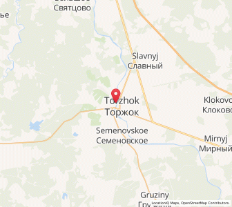 Map of Torjok, Tver Oblast