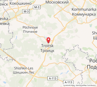 Map of Troïtsk, Moscow