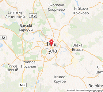 Map of Toula, Tula Oblast