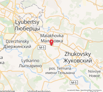 Map of Udel’naya, Moscow Oblast