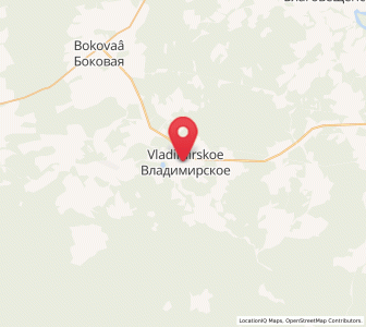 Map of Vladimirskoye, Nizhny Novgorod Oblast