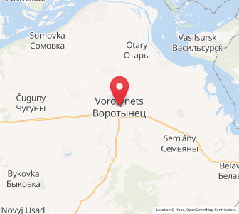 Map of Vorotynets, Nizhny Novgorod Oblast