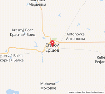 Map of Ierchov, Saratov Oblast