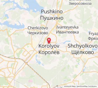 Map of Ioubileïny, Moscow Oblast