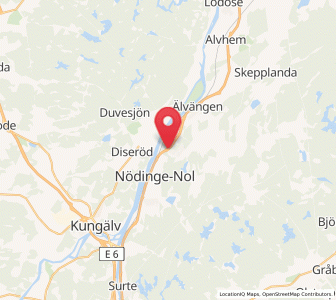 Map of Alafors, Västra Götaland