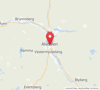 Map of Älvdalen, Dalarna