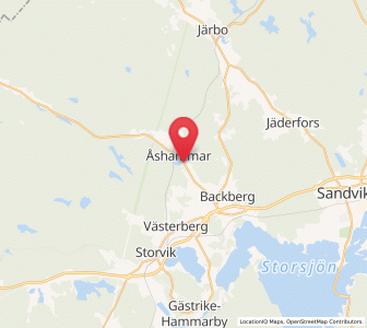 Map of Åshammar, Gävleborg