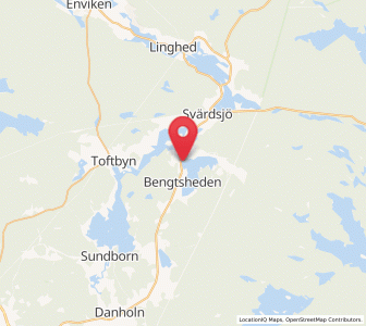 Map of Bengtsheden, Dalarna