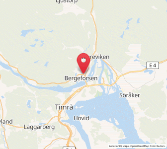 Map of Bergeforsen, Västernorrland