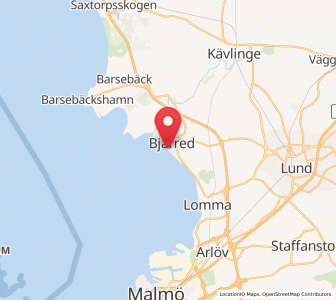 Map of Bjärred, Skåne