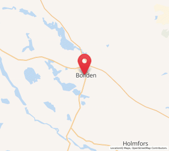 Map of Boliden, Västerbotten