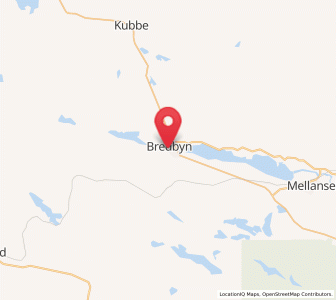 Map of Bredbyn, Västernorrland