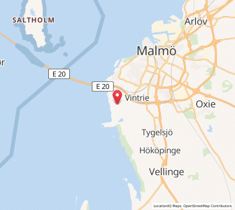 Map of Bunkeflostrand, Skåne