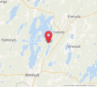 Map of Diö, Kronoberg