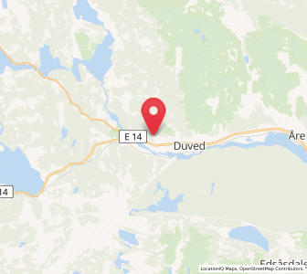 Map of Duved, Jämtland
