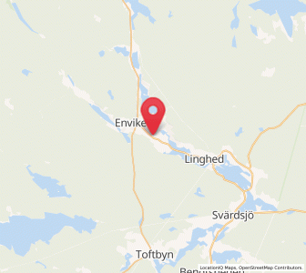 Map of Enviken, Dalarna