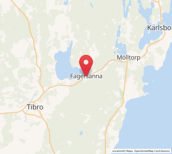 Map of Fagersanna, Västra Götaland