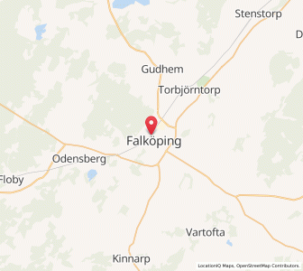 Map of Falköping, Västra Götaland